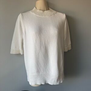 Pearl Collar Sweater